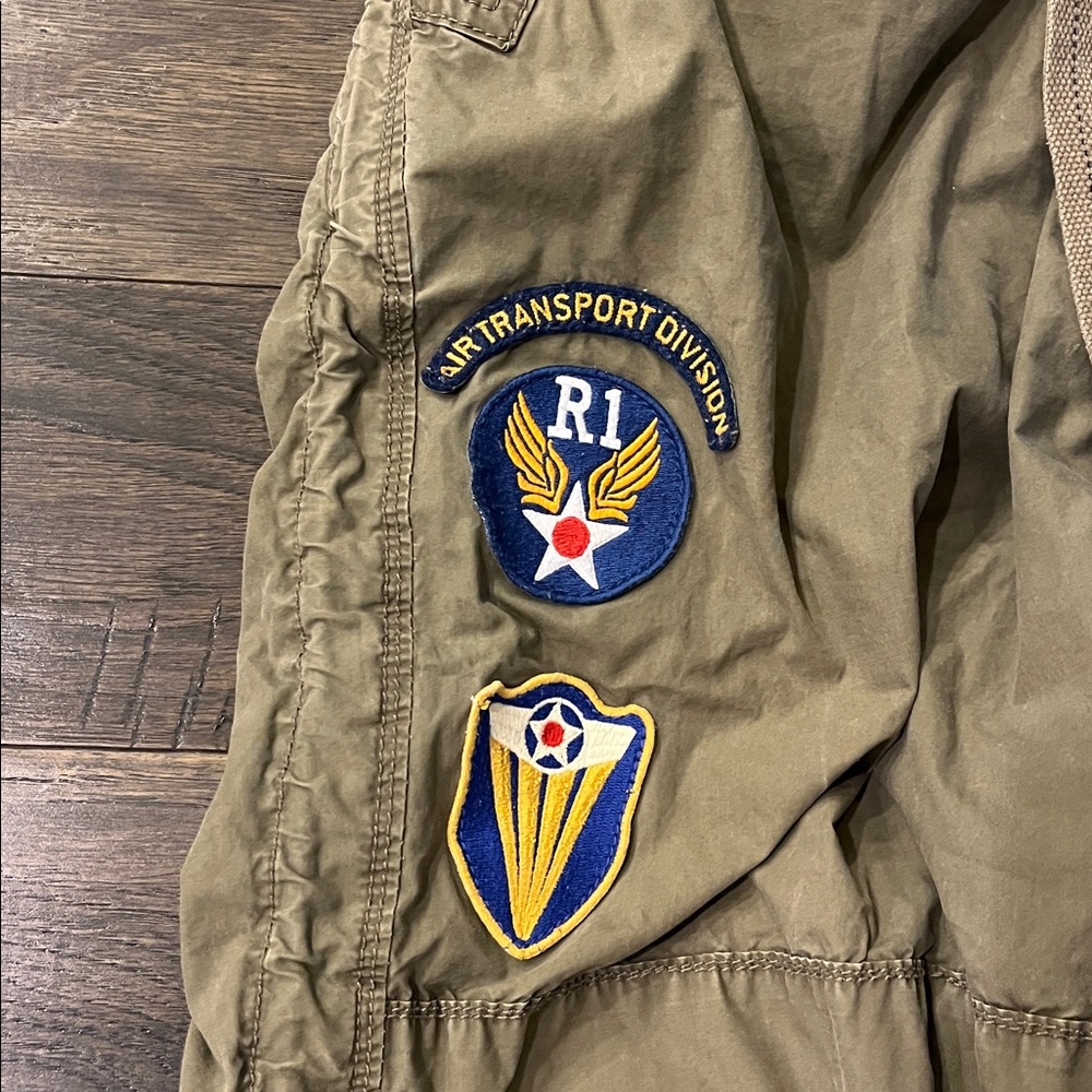 Polo Ralph Lauren Combat Cargo Pants Patches Paratrooper green Mens Size 40x32 - Picture 5 of 16